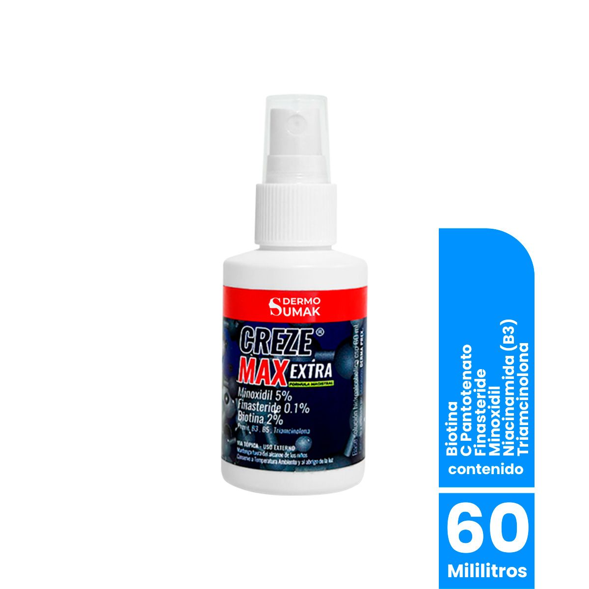 GENERICO - Locion Minoxidil 5% & Finasteride 01 & Biotina 2% 60ml Dermo Sumak