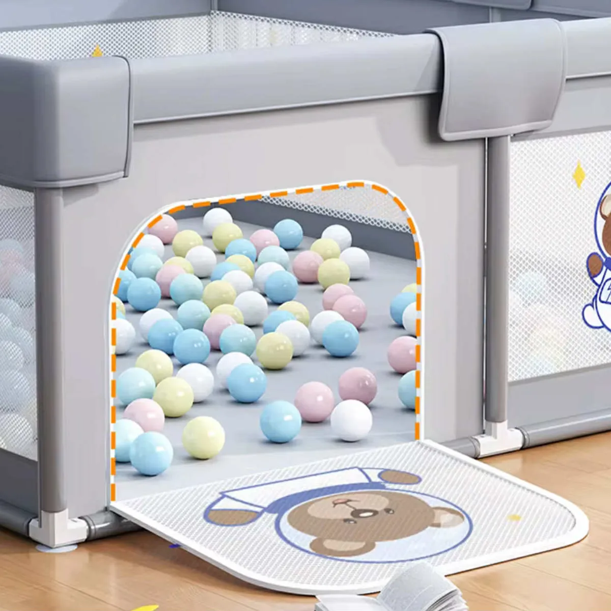 GENERICO - Corral Infantil de Juegos Bebes Niños Grande y Seguro A-1331