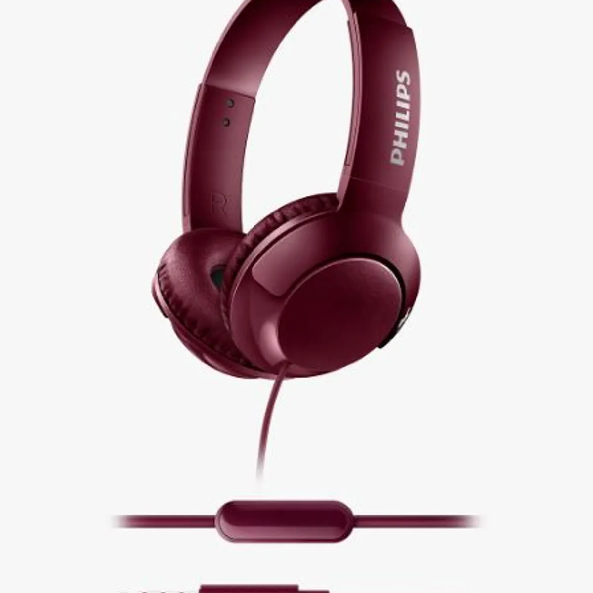 PHILIPS - AUDIFONO CON MICROFONO PHILIPS ROJO SHL3075