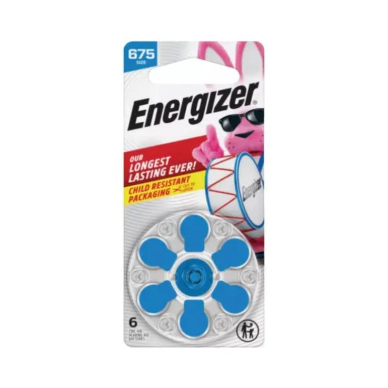 ENERGIZER - Caja de 60 Pilas Auditiva Energizer 675 blister x 6