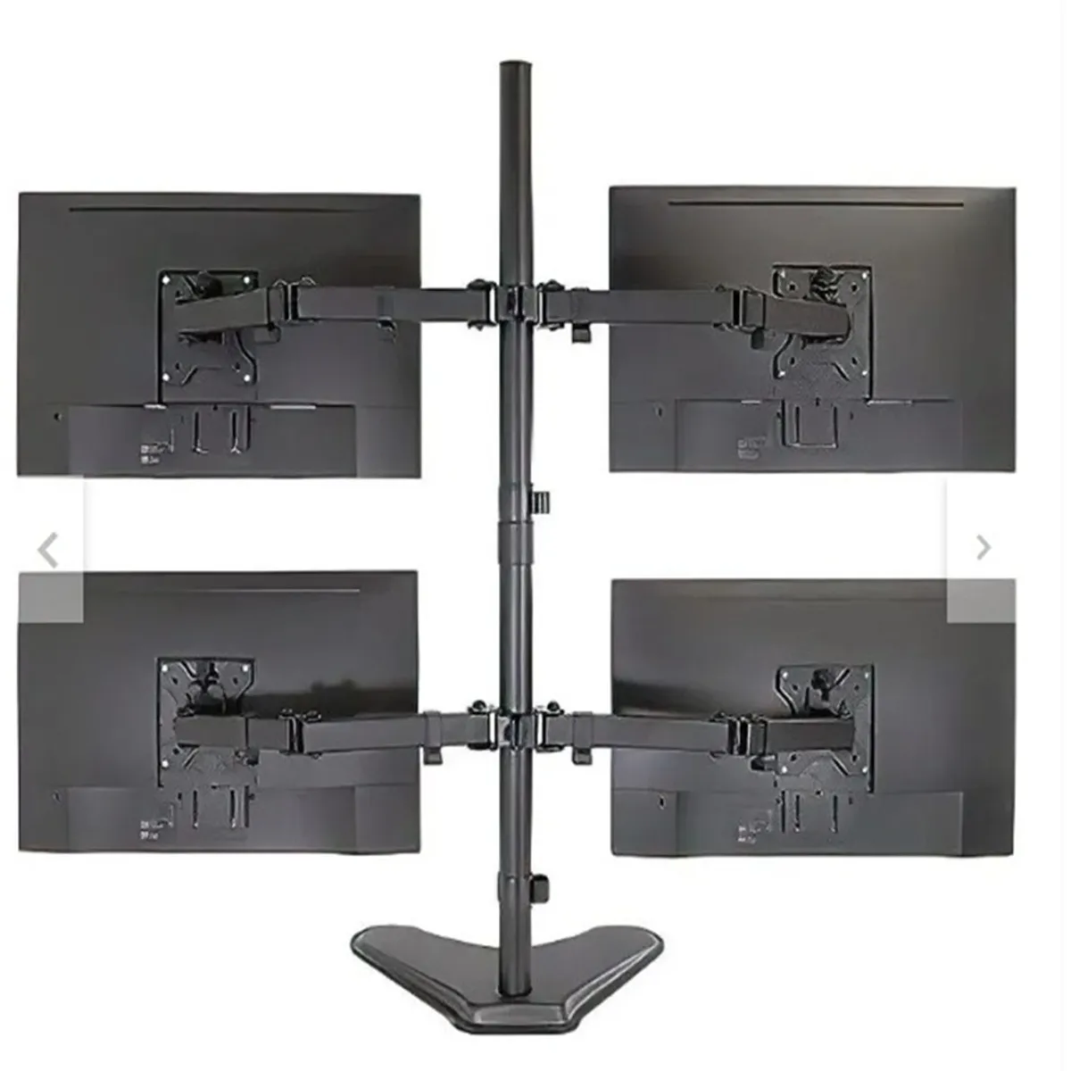 SEISA - Rack Soporte Escritorio Con Base Para 4 Monitores 13" a 32