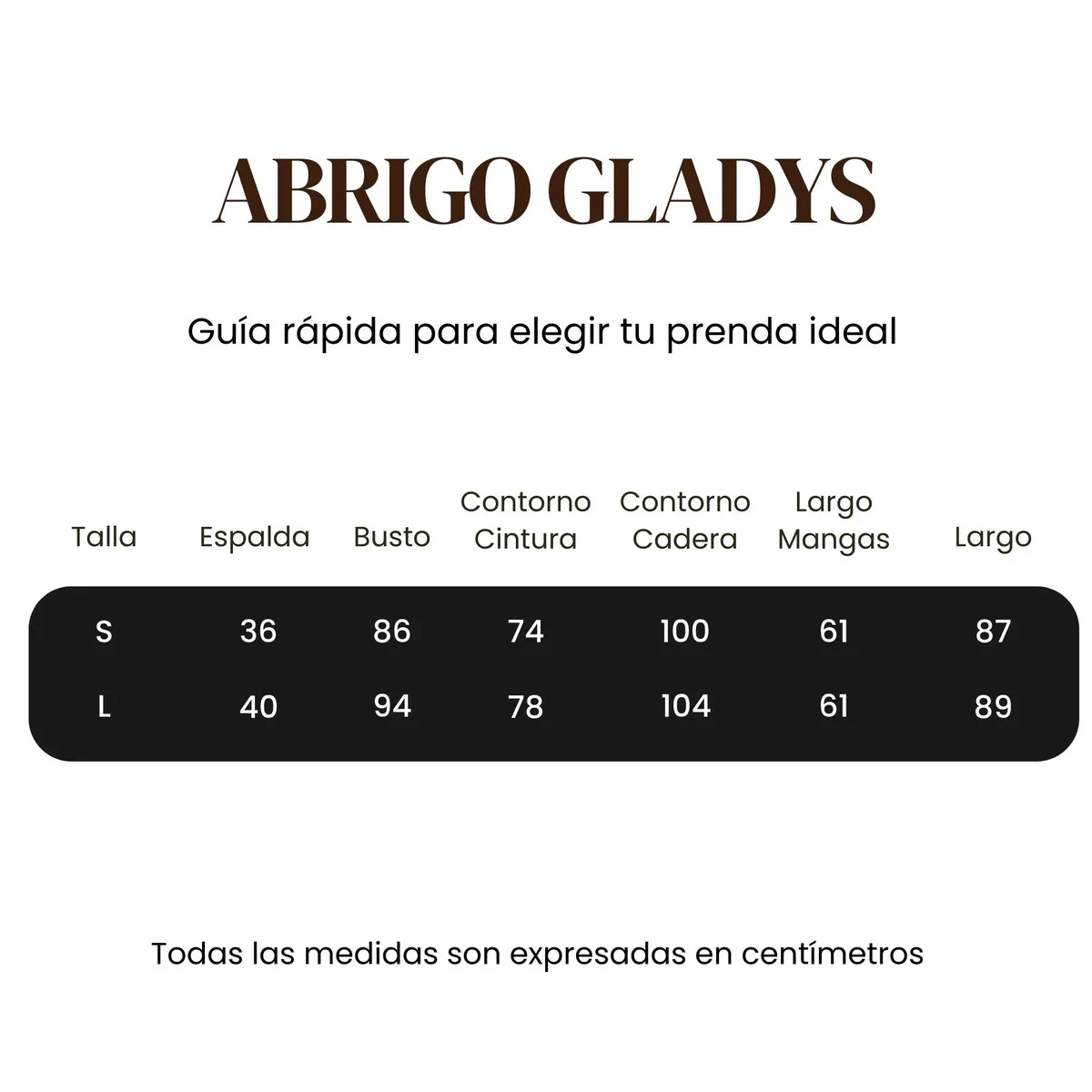 AMARELLY - ABRIGO PARA MUJER GLADYS