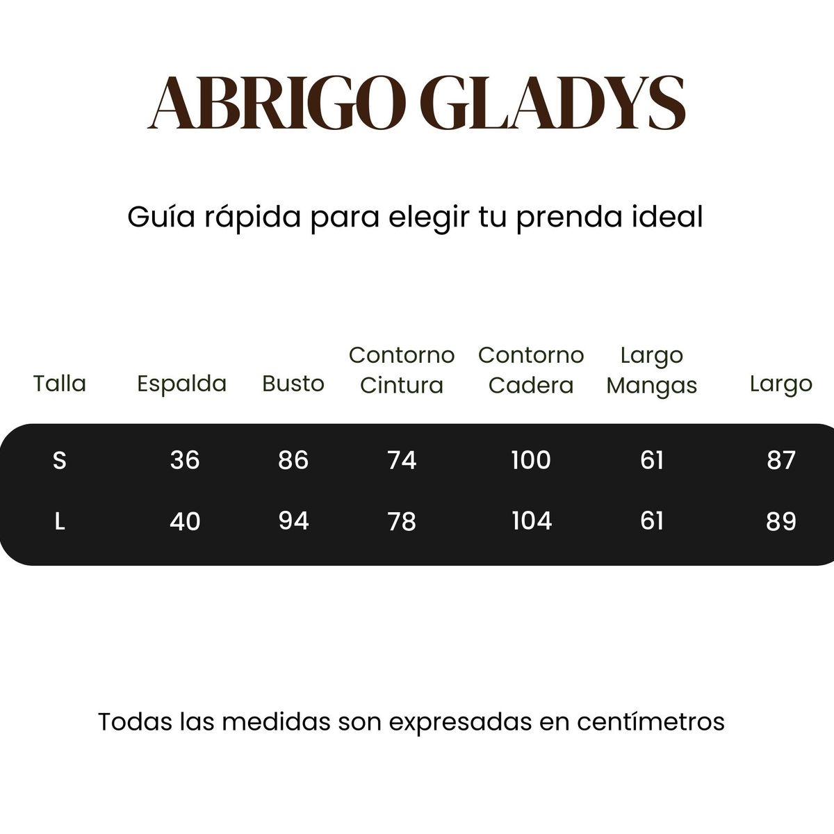 AMARELLY - ABRIGO PARA MUJER GLADYS