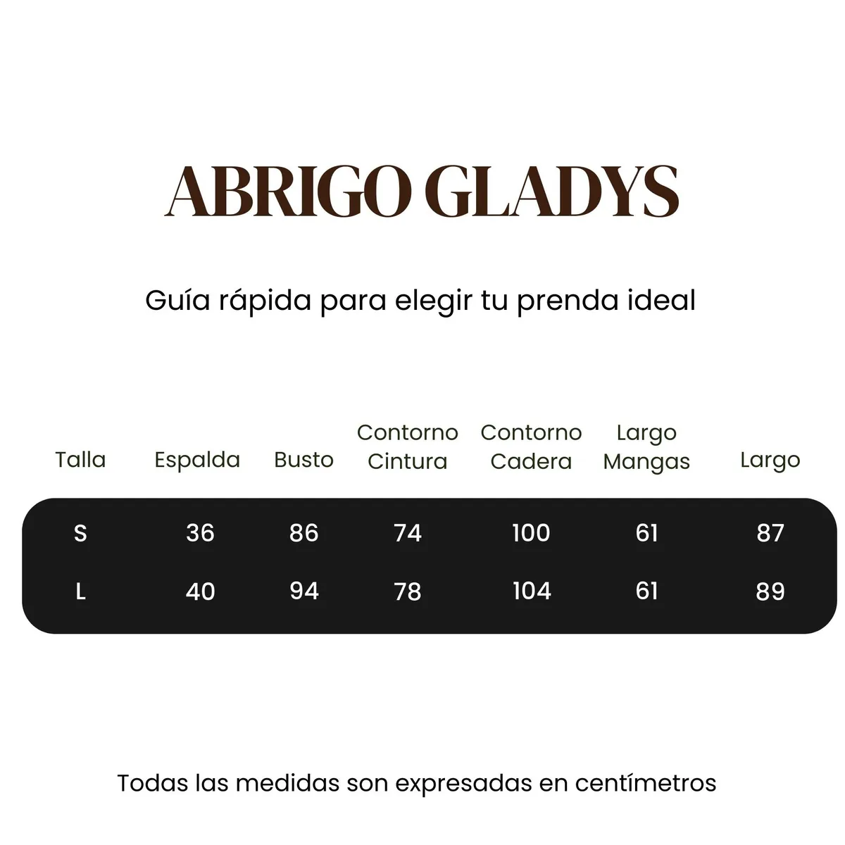 AMARELLY - ABRIGO PARA MUJER GLADYS