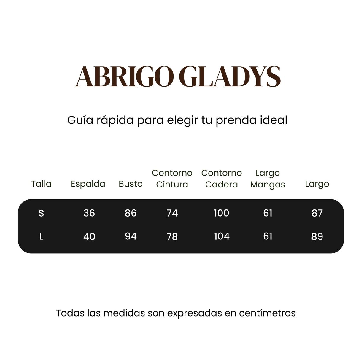 AMARELLY - ABRIGO PARA MUJER GLADYS