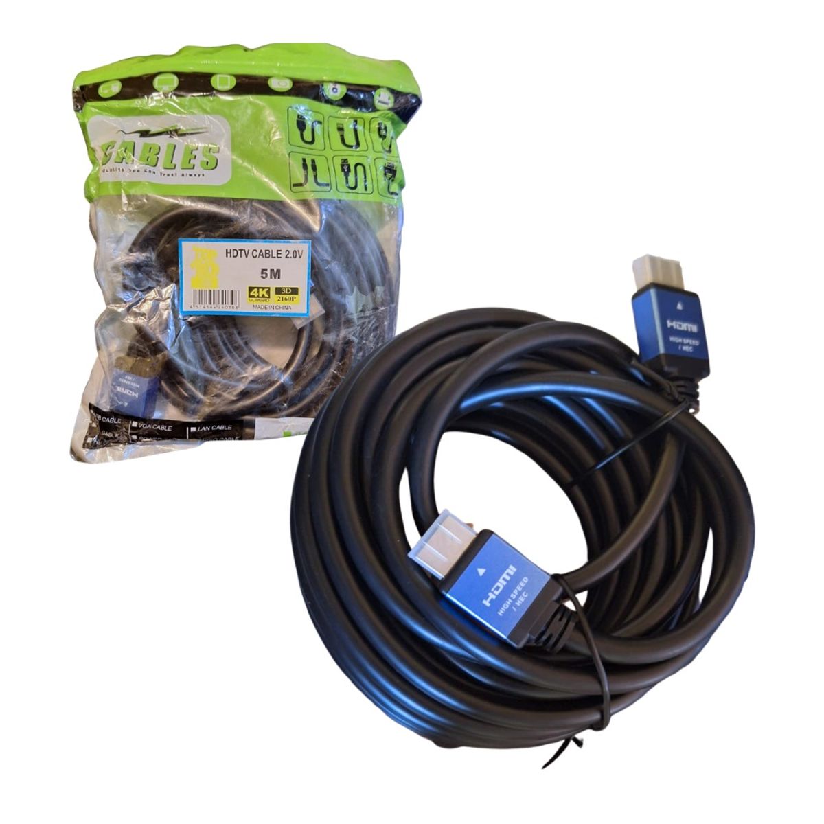 GENERICO - Cable Hdmi 5m 20v 4k Premium Alta Velocidad 3d 2160p 60hz