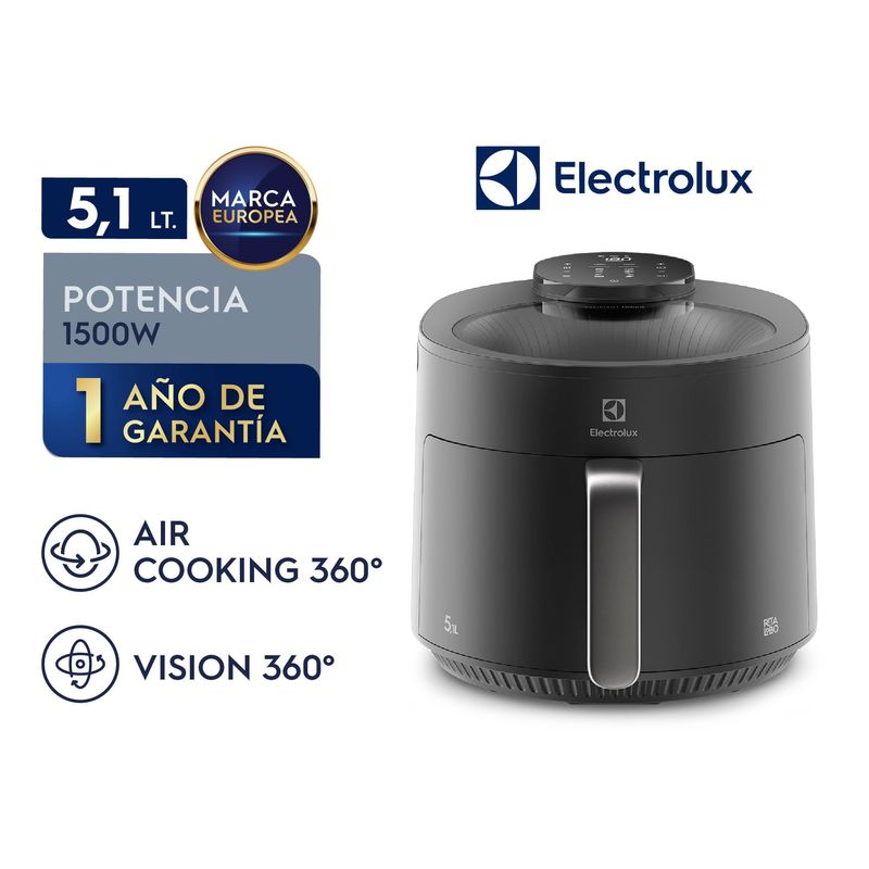 ELECTROLUX - Freidora de Aire EAF170 Electrolux 5,1 L Expert con Vision360