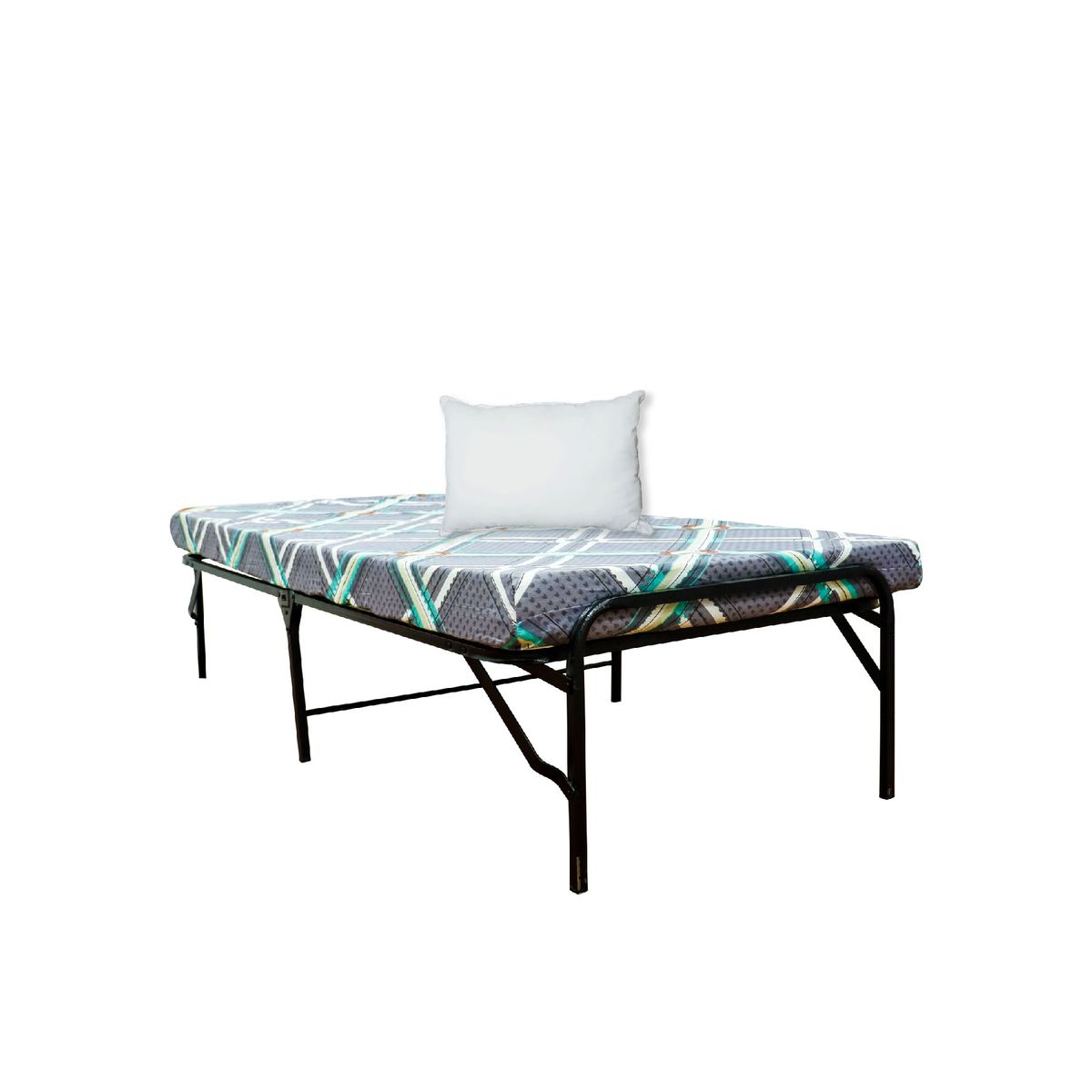 Cama plegable 1plz con colchón 4" +  almohada, marca GENERICO - Foto Principal