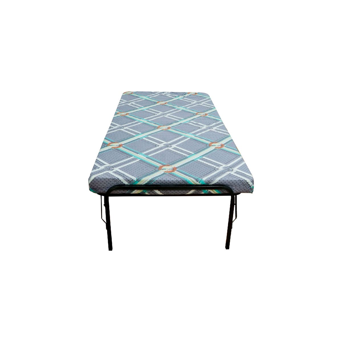 GENERICO - Cama plegable 15plz con colchón 4" +  almohada