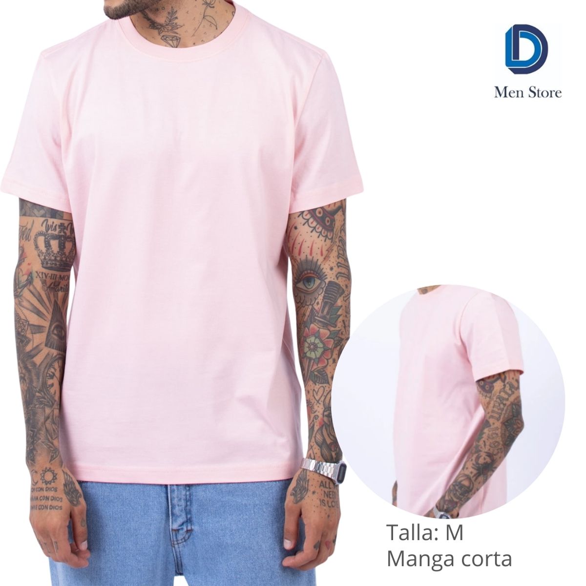 GENERICO - Polo de hombre manga corta 100% algodón