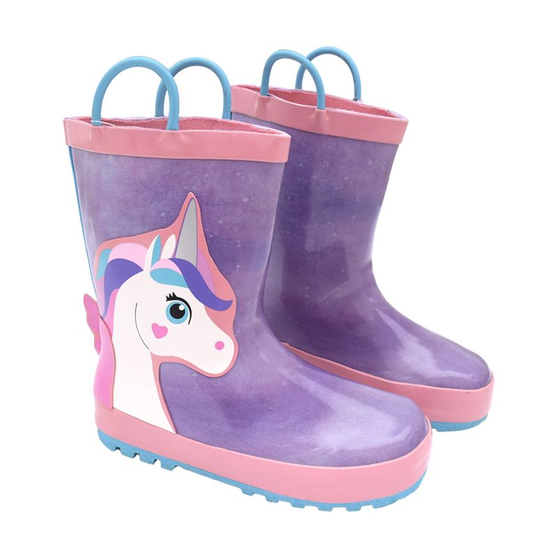 BOTAS DE LLUVIA UNICORNIO LILA US GENERICO