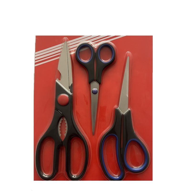 GENERICO - SET DE 3 TIJERAS DE 81/2 - 5 1/2 - 7 1/2