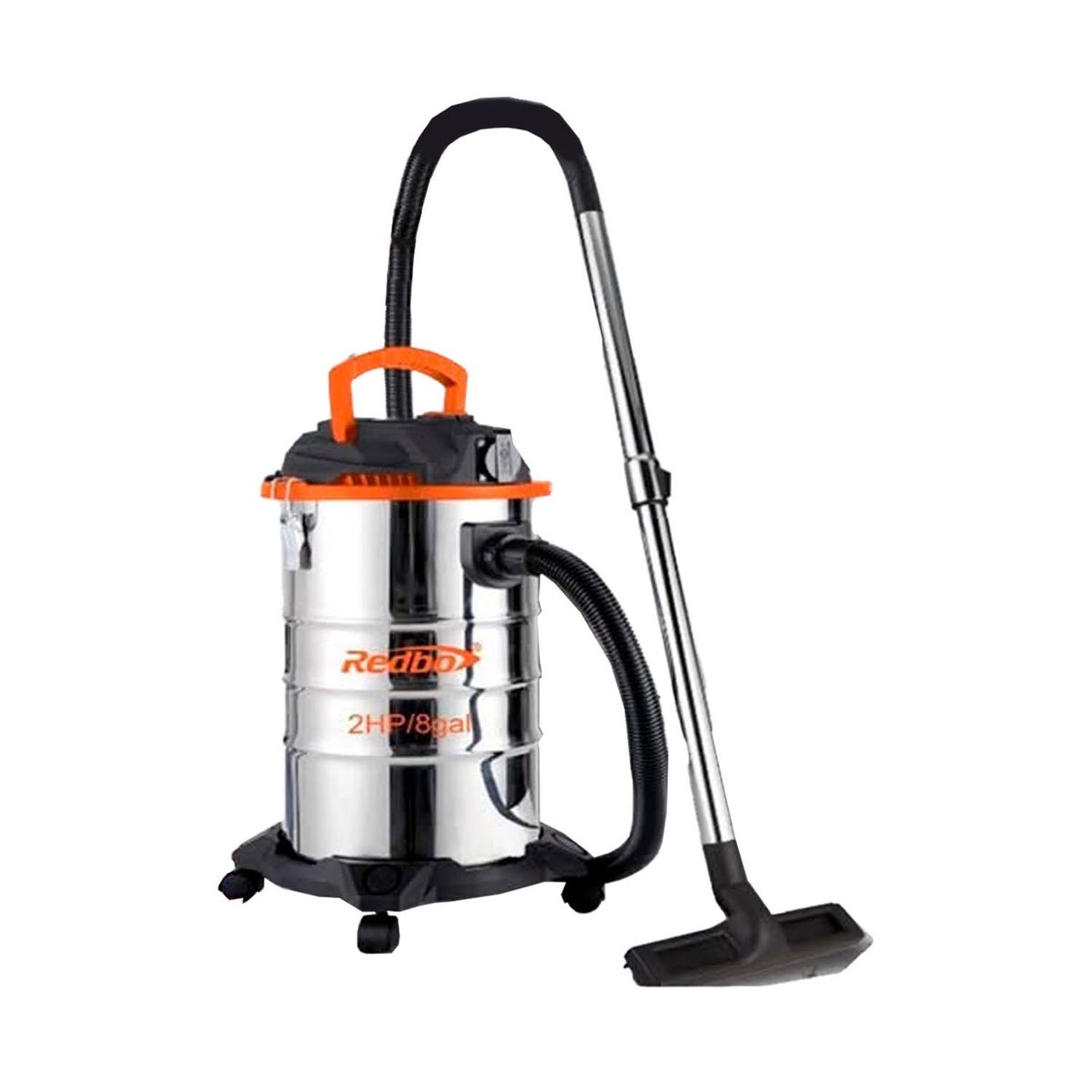 REDBO - Aspiradora Seco / Mojado 30 Litros 2hp 4m Acero Inoxidable