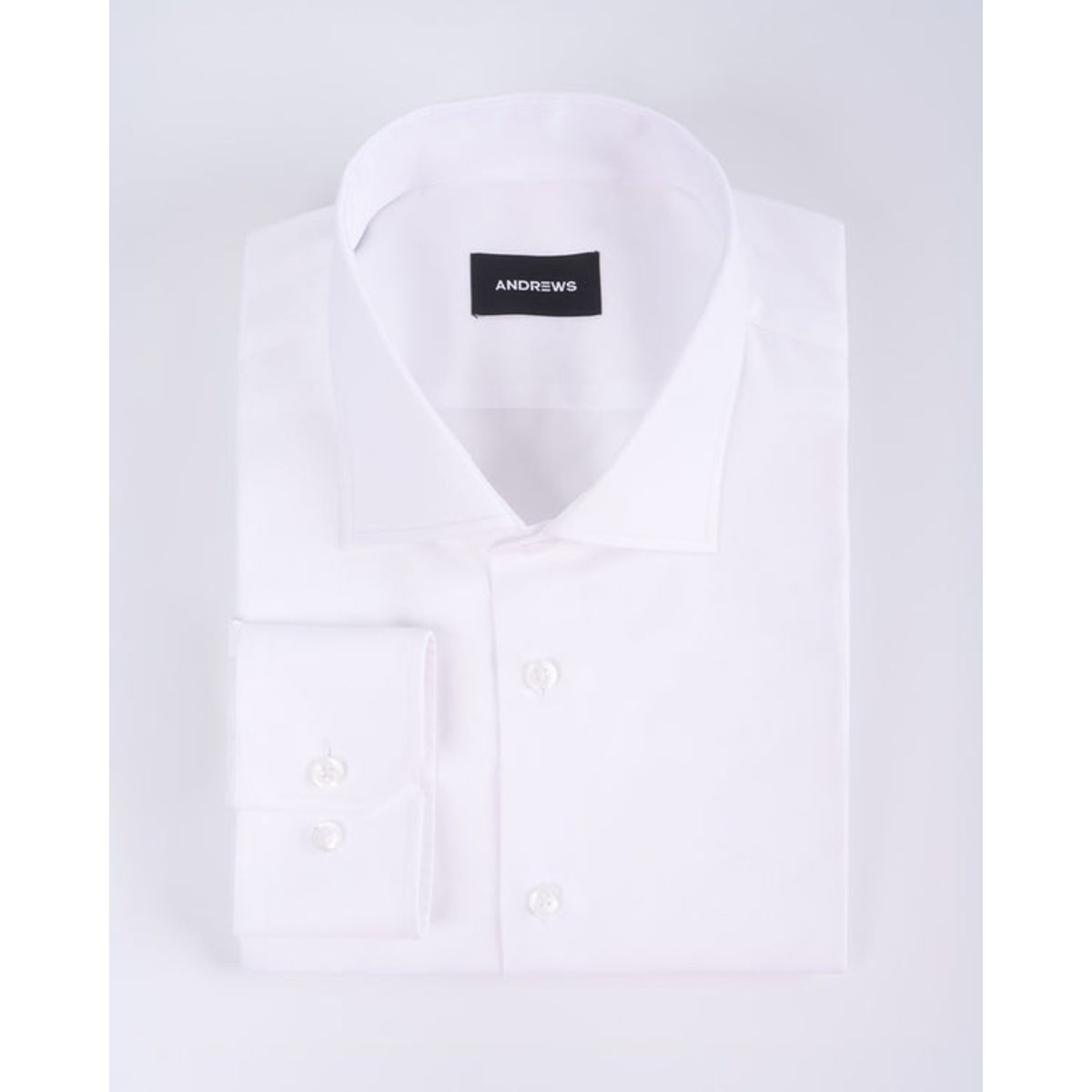 ANDREW'S TIES - Camisa de Vestir Blanca Oxford