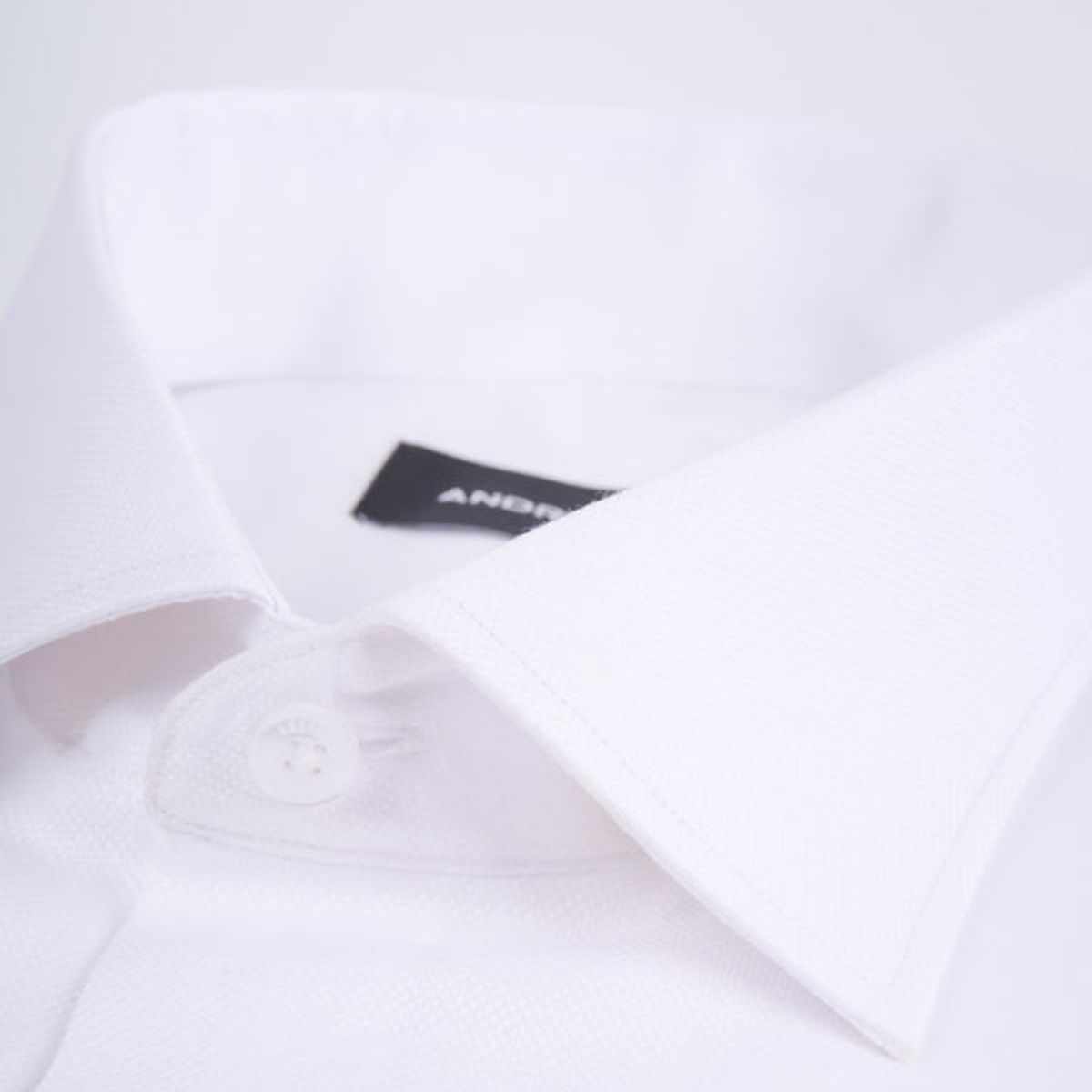 ANDREW'S TIES - Camisa de Vestir Blanca Oxford