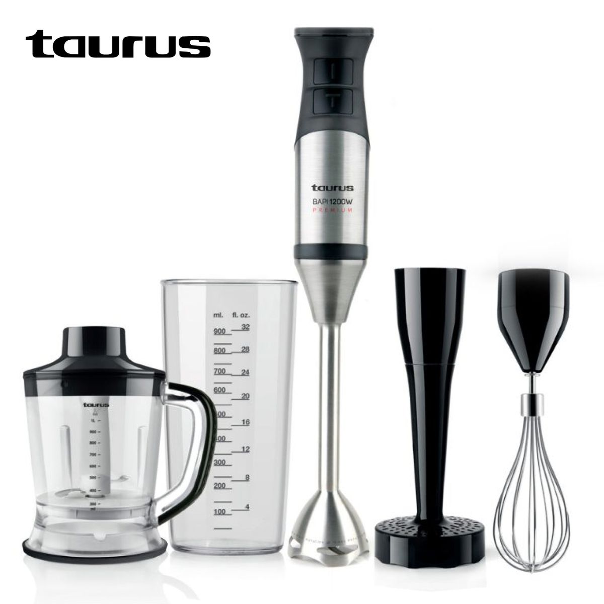 TAURUS - Batidora de Inmersión Taurus Bapi 1200 Premium Complete