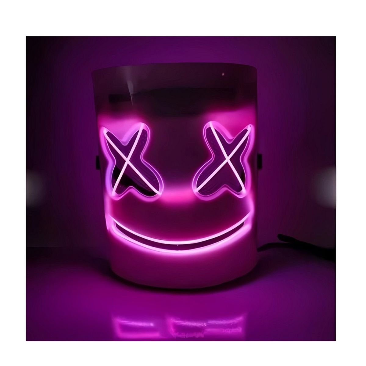 GENERICO - Mascaras para fiestas halloween con luces Morado