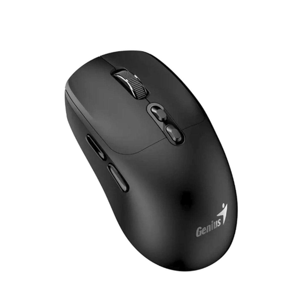 GENIUS - Mouse Genius Nx-8080S Inalámbrico Silencioso, Bluetooth Y 2.4Ghz, Color Negro, 7 Botones