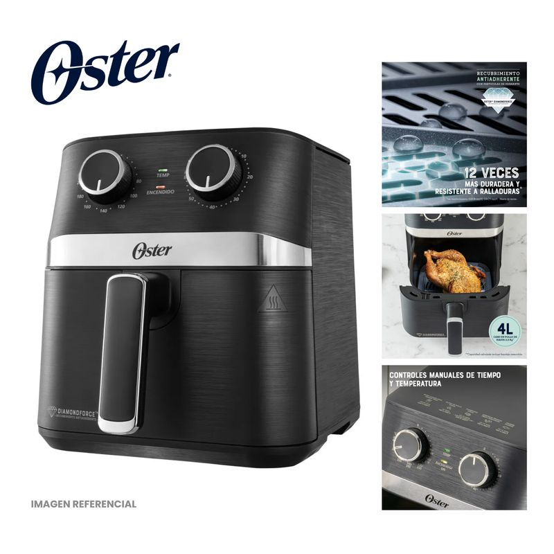 OSTER - Freidora de Aire Manual Oster 4L CKSTAF401MDF