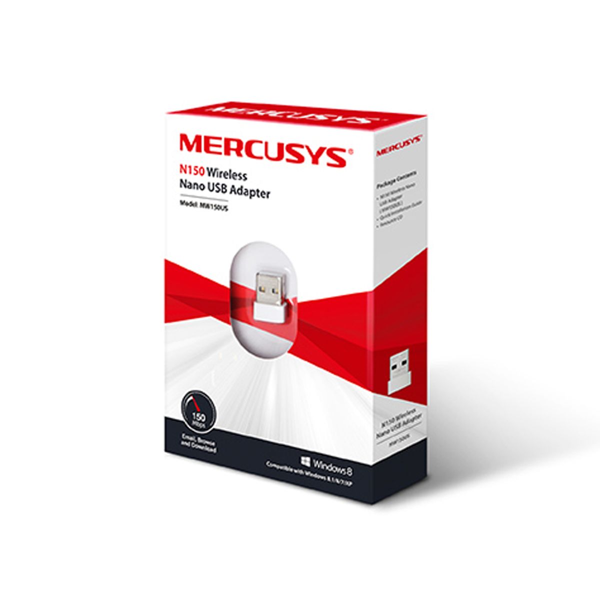 GENERICO - Adaptador De Red Mercusys Mw150Us Usb 2.0 802.11B/G/N