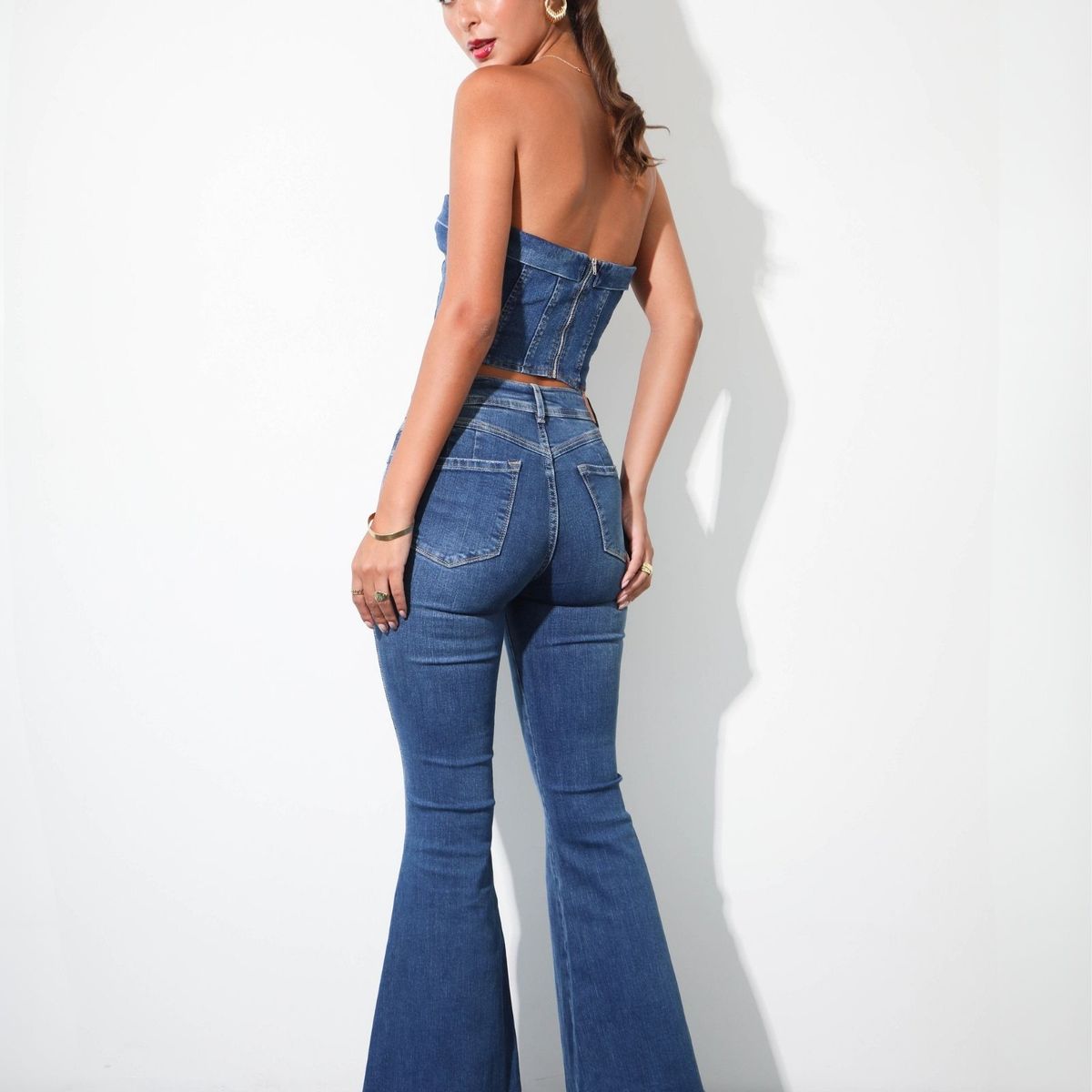 JHAN HIDS - Pantalon Flare Denim Daniela