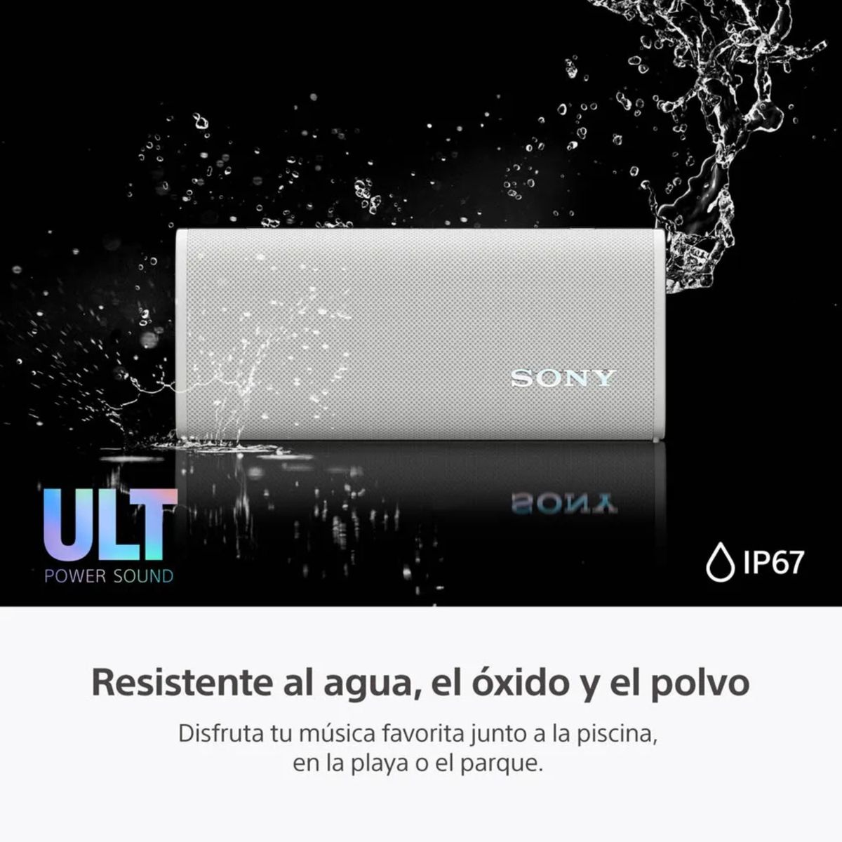 SONY - ⁠Parlante para fiesta Sony SRS-ULT30 24hrs Waterproof ULT FIELD 3 Blanco
