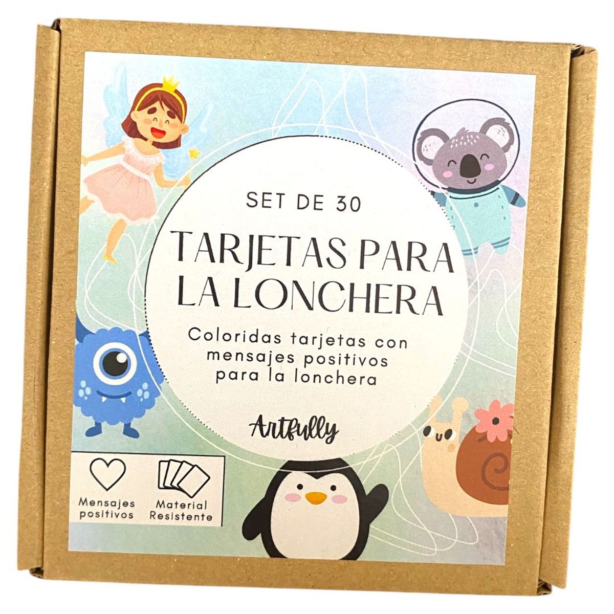 GENERICO - Tarjetas para la Lonchera - Modelo Acuarela