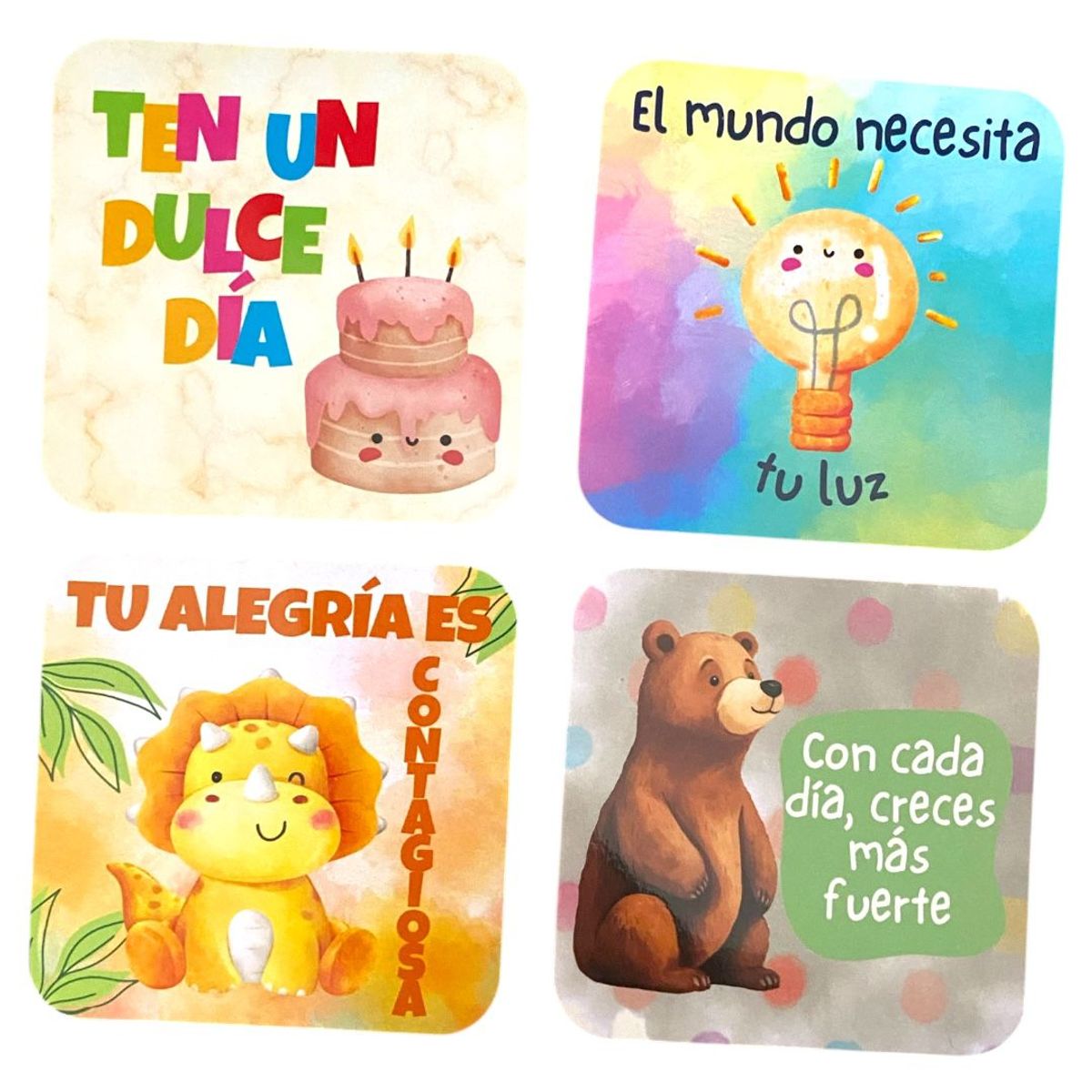 GENERICO - Tarjetas para la Lonchera - Modelo Acuarela