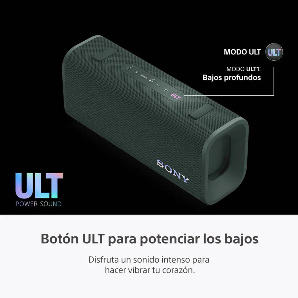 SONY - ⁠Parlante para fiesta Sony SRS-ULT30 24hrs Waterproof ULT FIELD 3 Verde