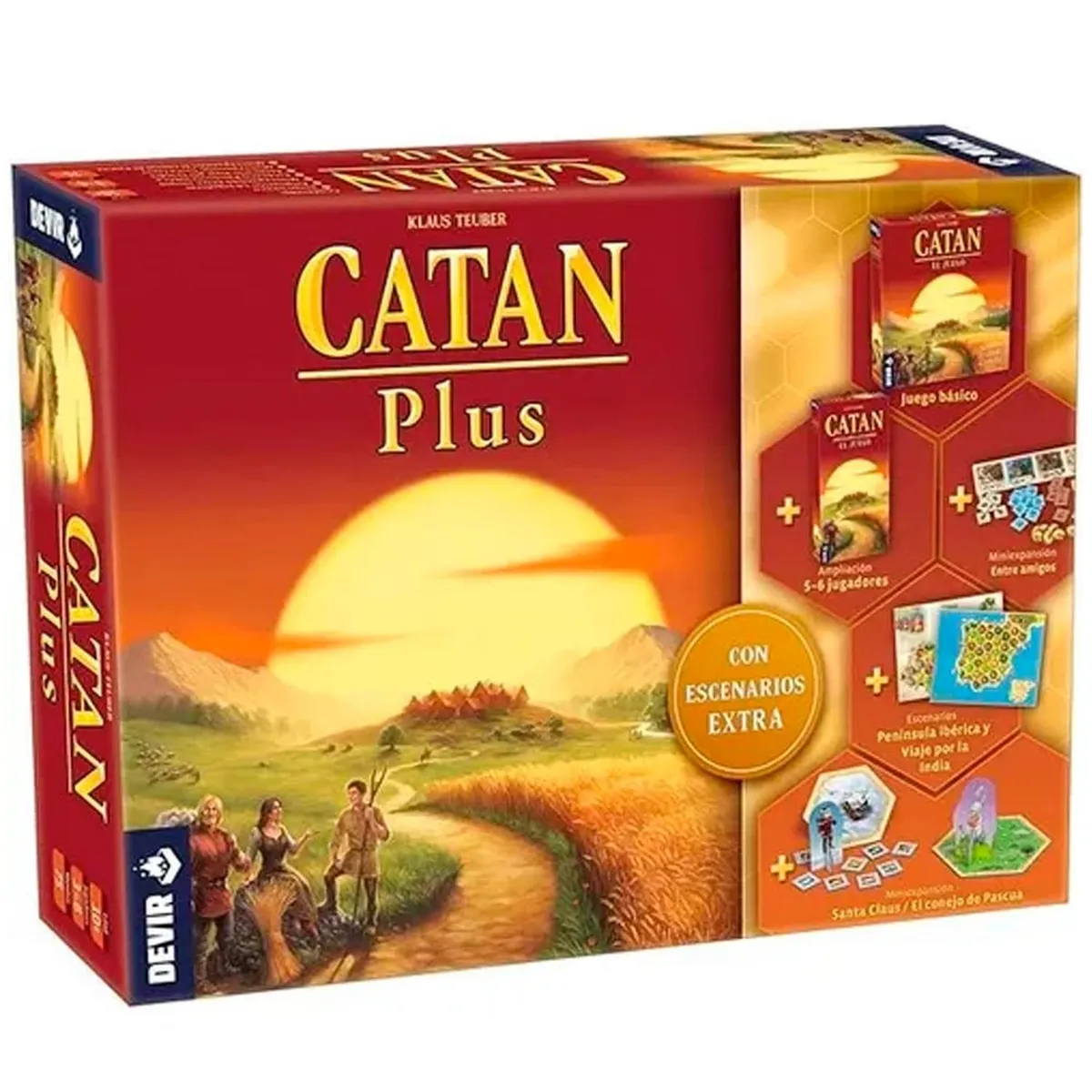 DEVIR - DEVIR JUEGO DE MESA CATAN PLUS 2023-ESPAÑOL