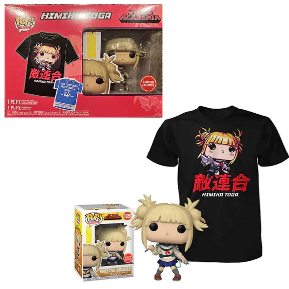 FUNKO - Pop Tee MHA Himiko Toga Gamestop Exclusive Small Size