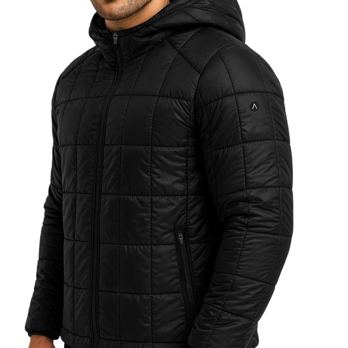 ALPHA FIT - Casaca Puffer Hombre - Casaca deportiva cortavientos - Ropa Deportiva