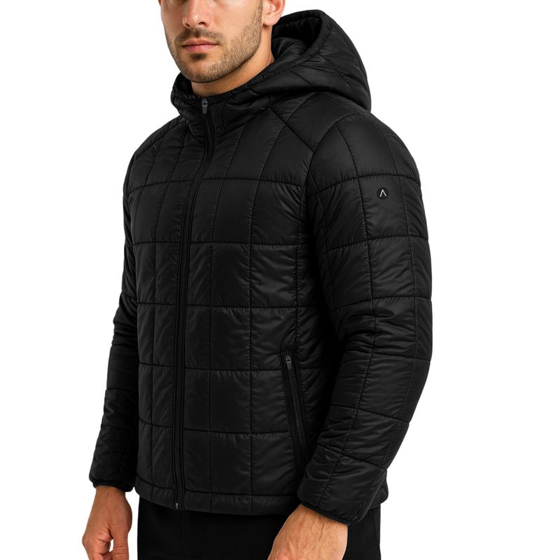 ALPHA FIT - Casaca Puffer Hombre - Casaca deportiva cortavientos - Ropa Deportiva
