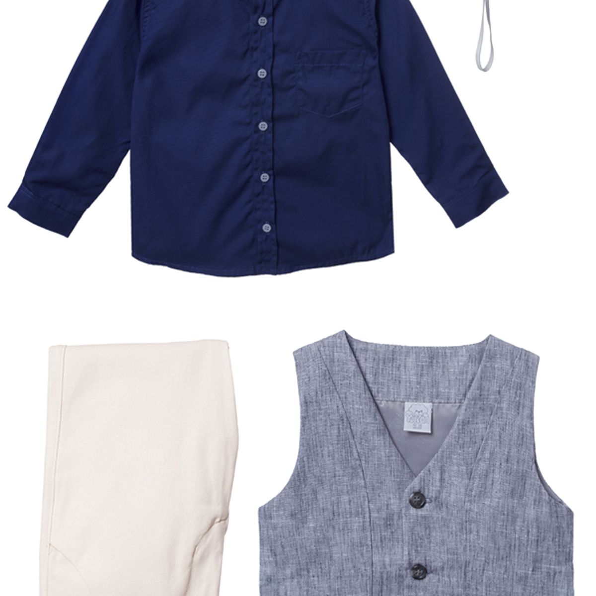 GENERICO - Conjunto para Bebe niño 4 piezas Andy Drill Beige