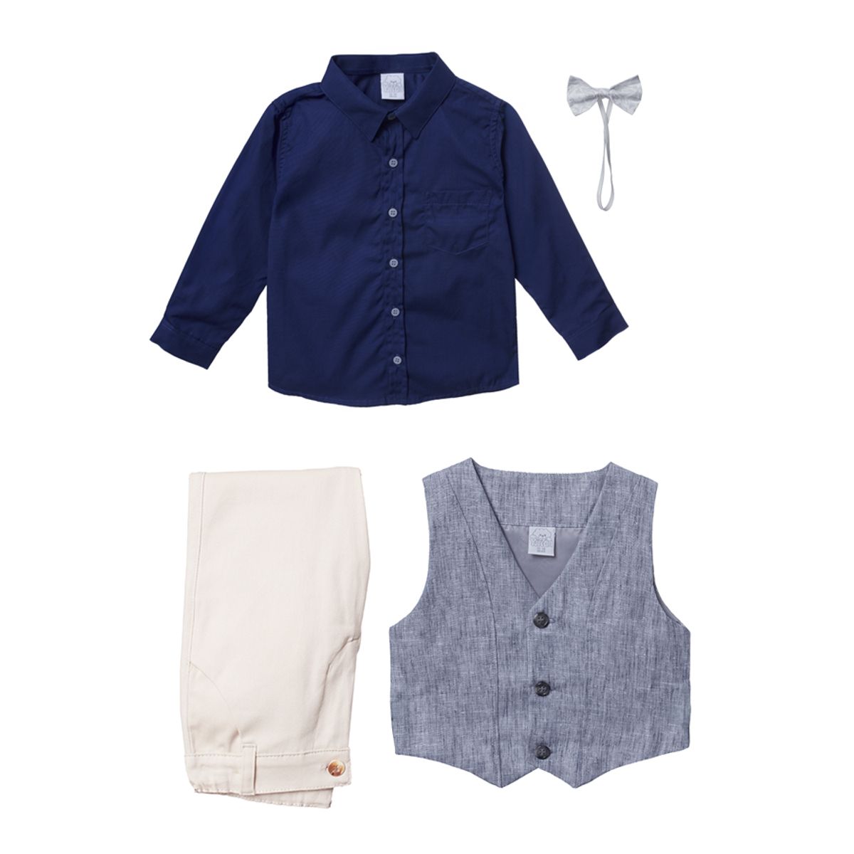 GENERICO - Conjunto para Bebe niño 4 piezas Andy Drill Beige