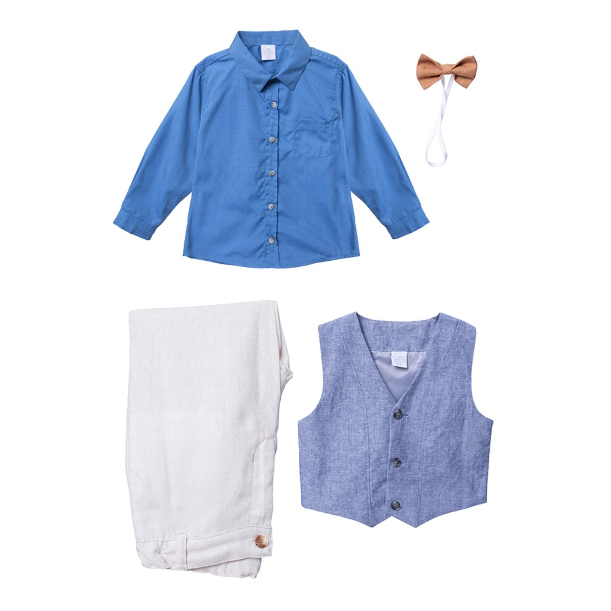 GENERICO - Conjunto para Bebe niño 4 piezas Andy Lino Crema