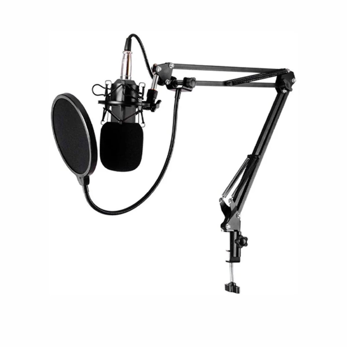 NEO DIGITAL - Micrófono Condensador con Brazo soporte Antipop BM800A