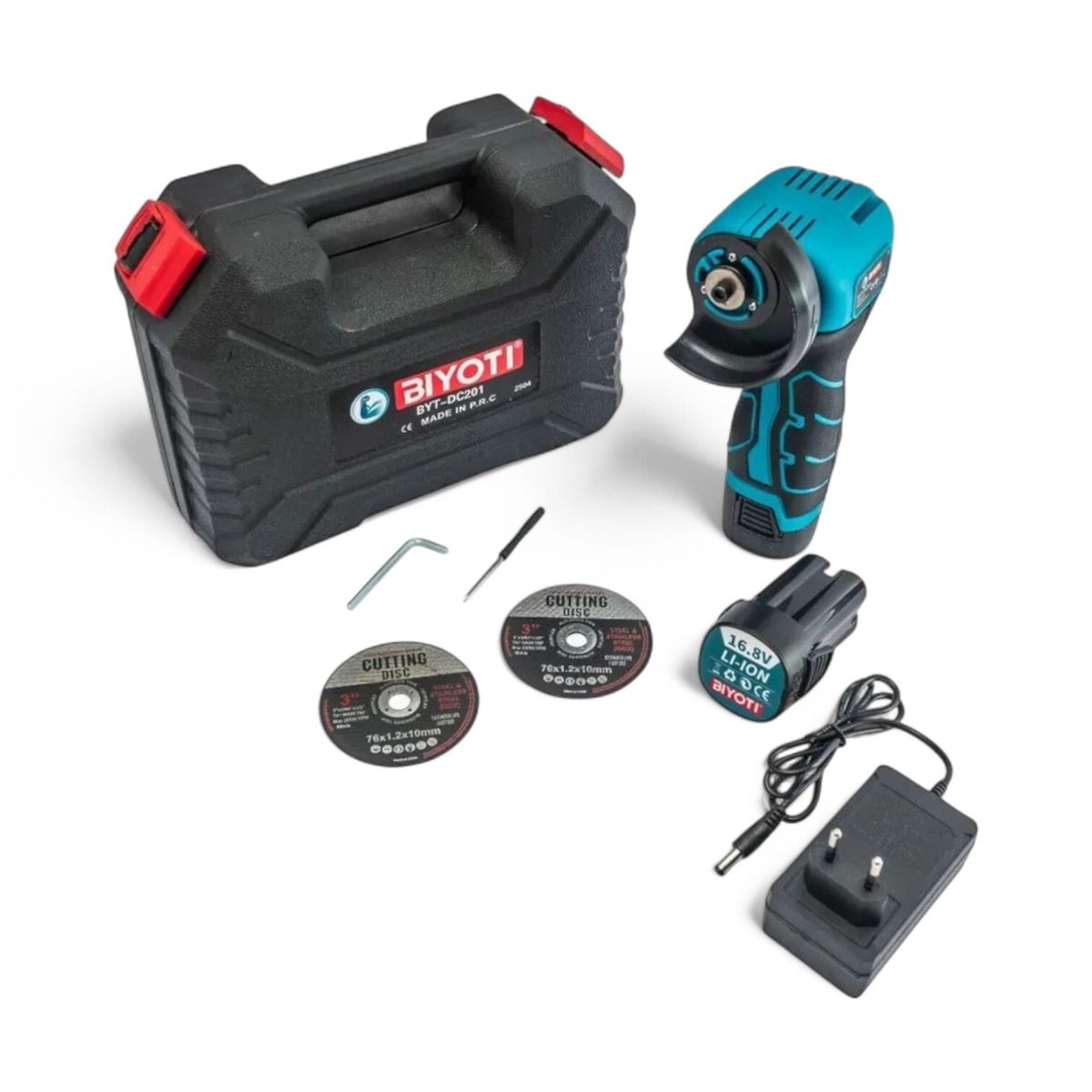 GENERICO - Mini Amoladora Angular Inalámbrica 16V Biyoti BYT-DC201