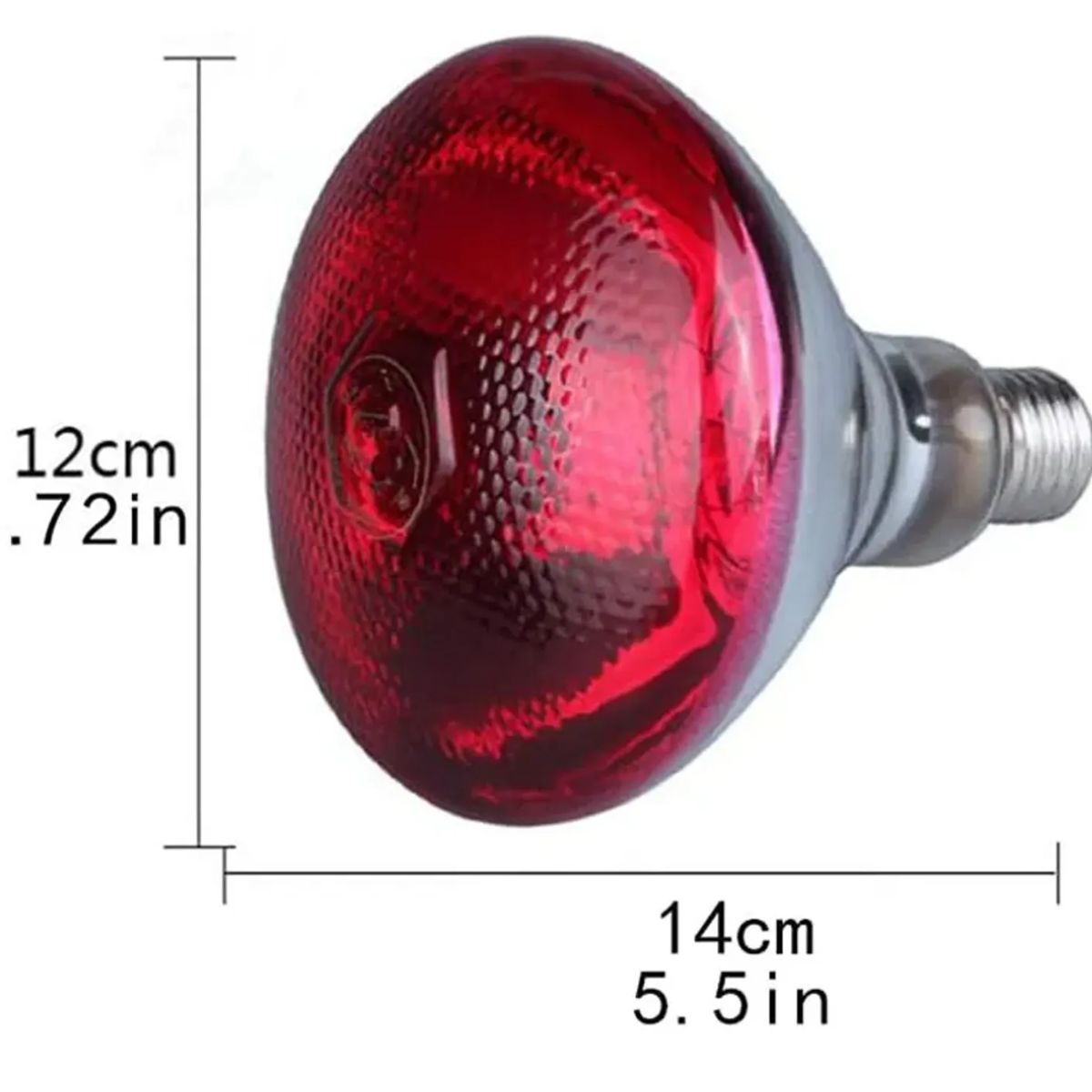 GENERICO - Foco Infrarrojo Calefacción Para Cerdos Perros Pollos 150w