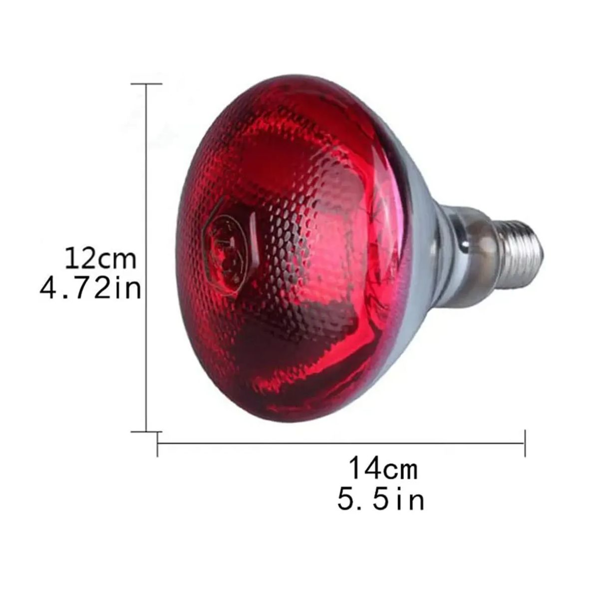 GENERICO - Foco Infrarrojo Calefacción Para Cerdos Perros Pollos 150w