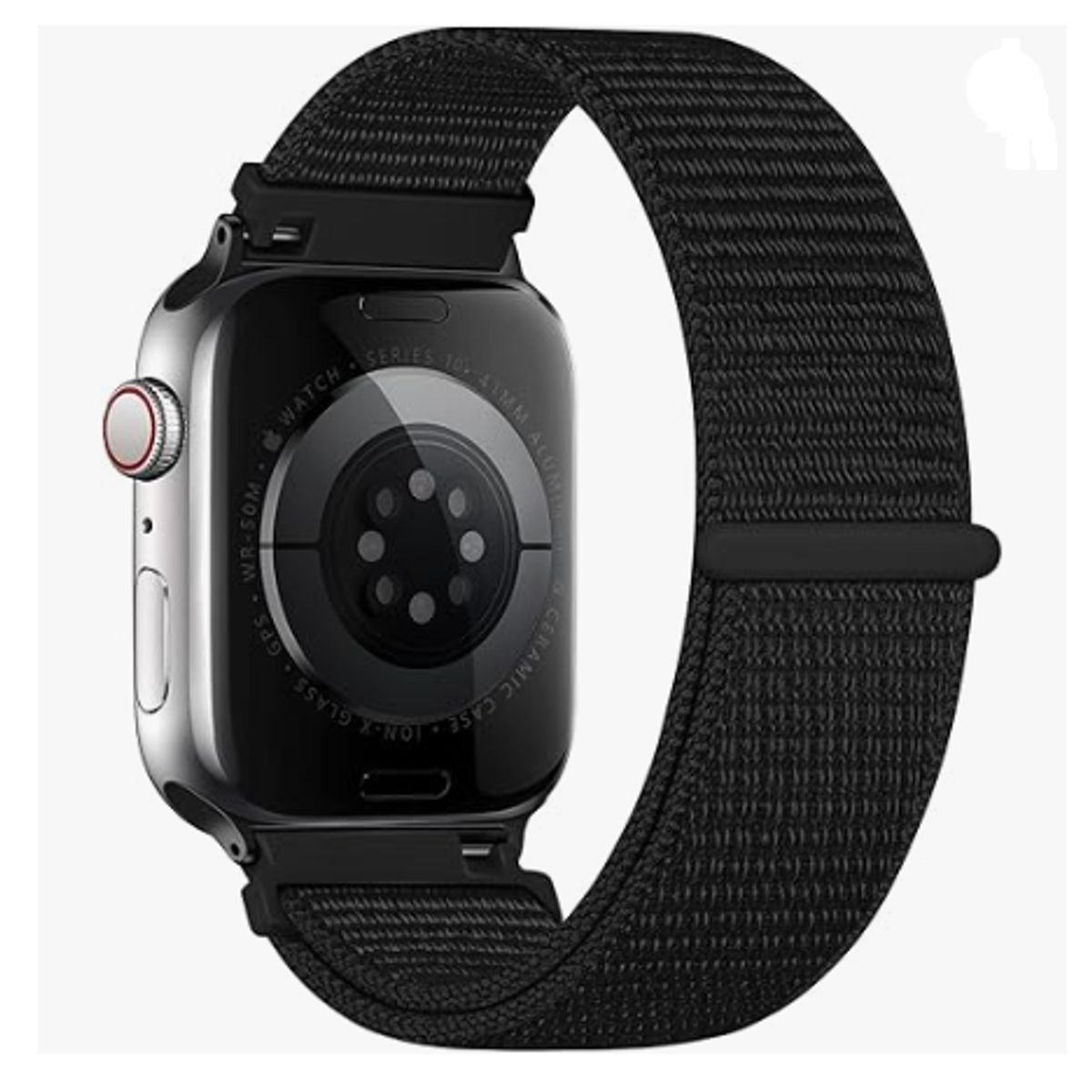 GENERICO - Correa Nylon Clásica para Apple Watch 38mm - NEGRO