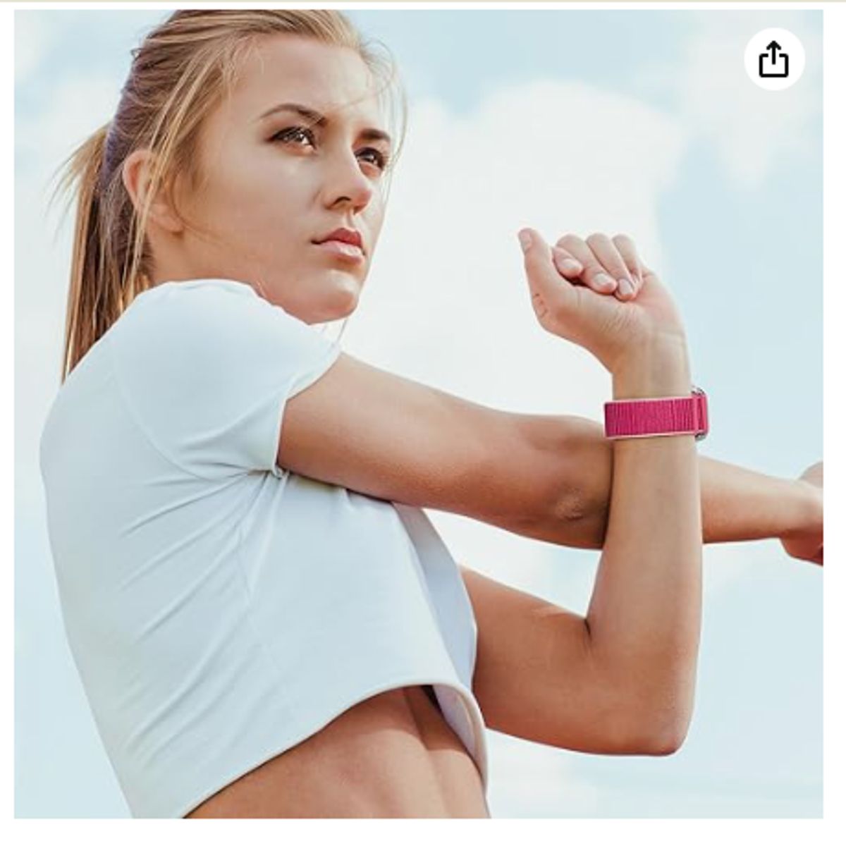 GENERICO - Correa Nylon Clásica para Apple Watch 41mm - Fucsia