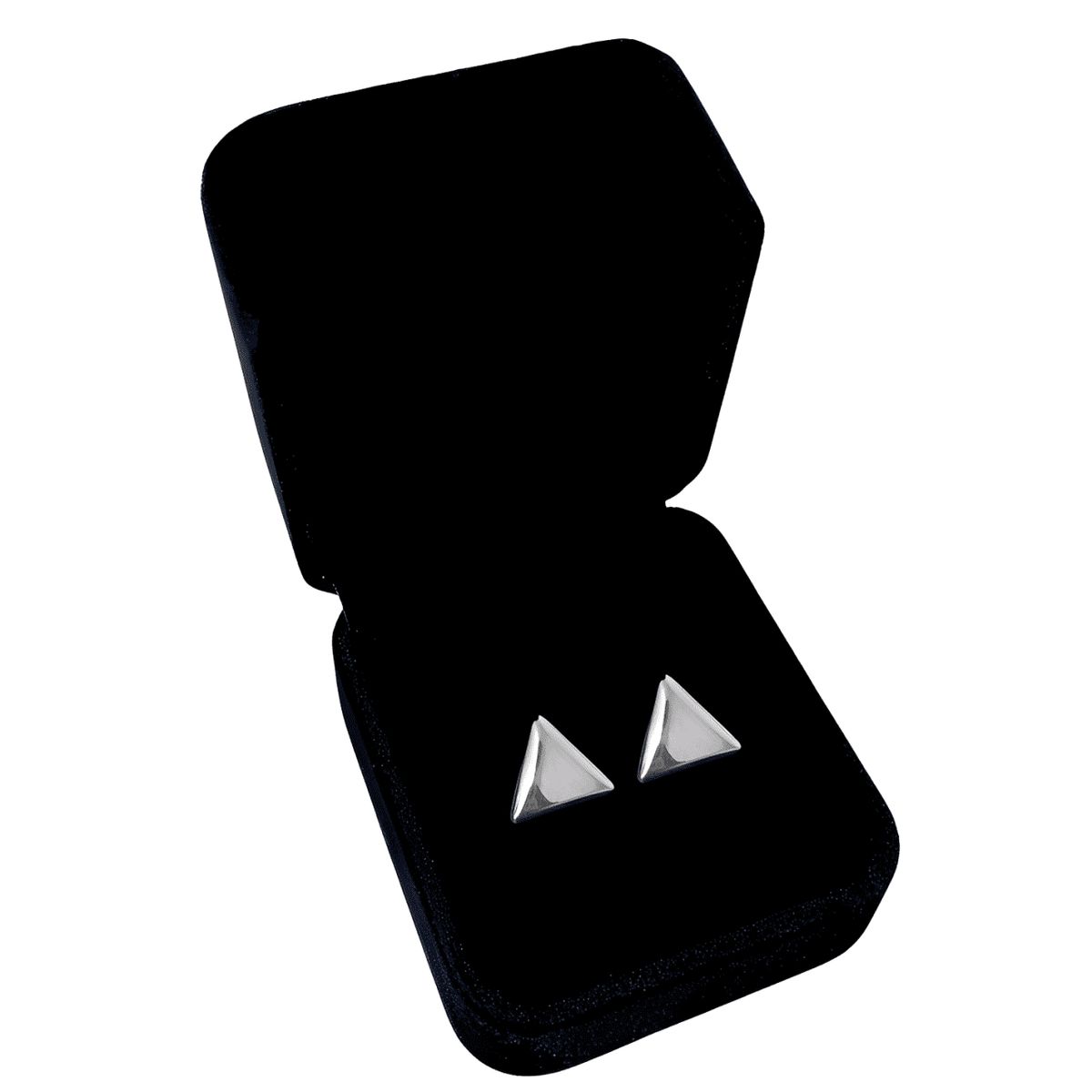 GENERICO - Aretes Mujer Triángulo Regalo Mamá Novia Joya Plata 950