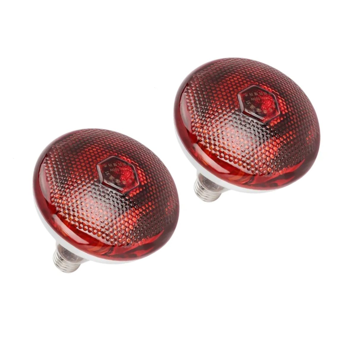 GENERICO - Pack de 2 Focos Infrarrojos Calefacción Para Cerdos Perros Pollos 200w