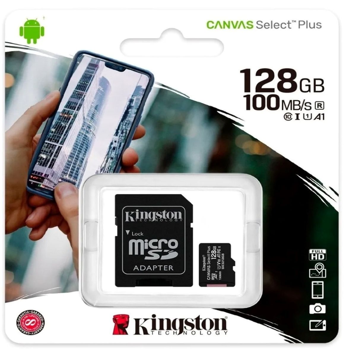 KINGSTON - Kingston 128GB MicroSD  Rápida Segura y Original