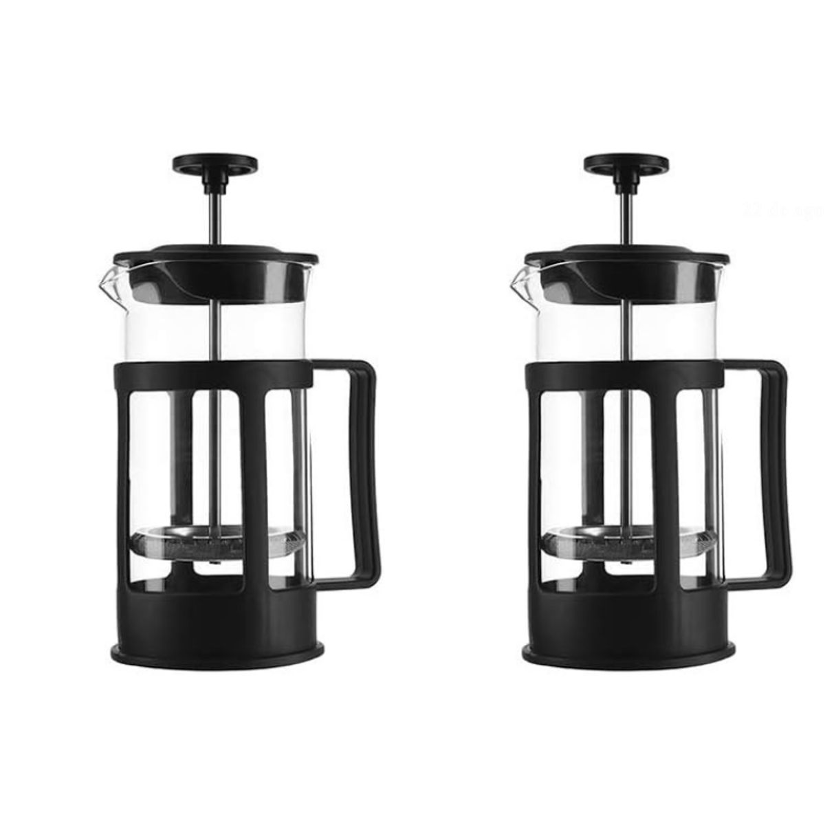 GENERICO - SET de 2 cafeteras  prensas francesas de 350 ml