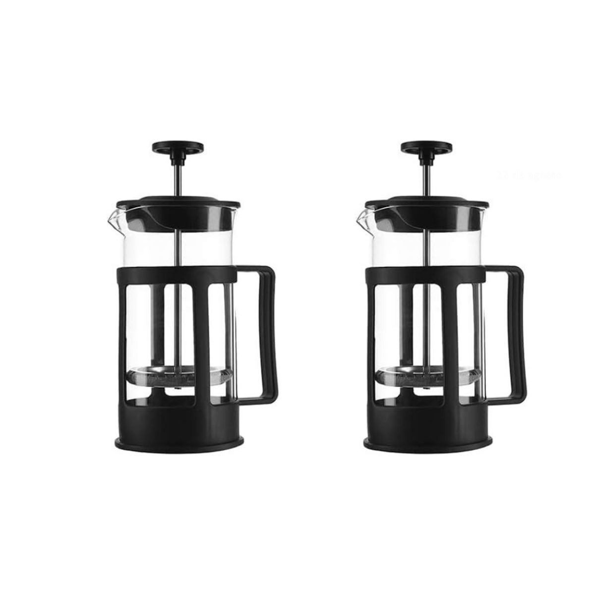 GENERICO - SET de 2 cafeteras  prensas francesas de 350 ml