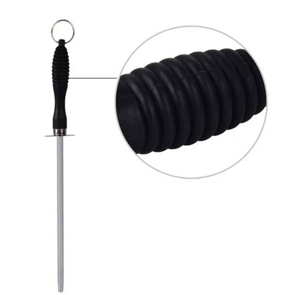 GENERICO - Afilador De Cuchillos Profesional De Acero Al Carbono 28.5 CM
