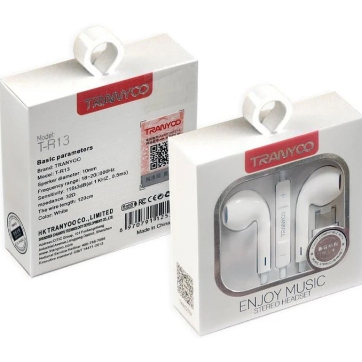 TRANYOO - AUDIFONOS DE CABLE RIPO C TRANYOO R16