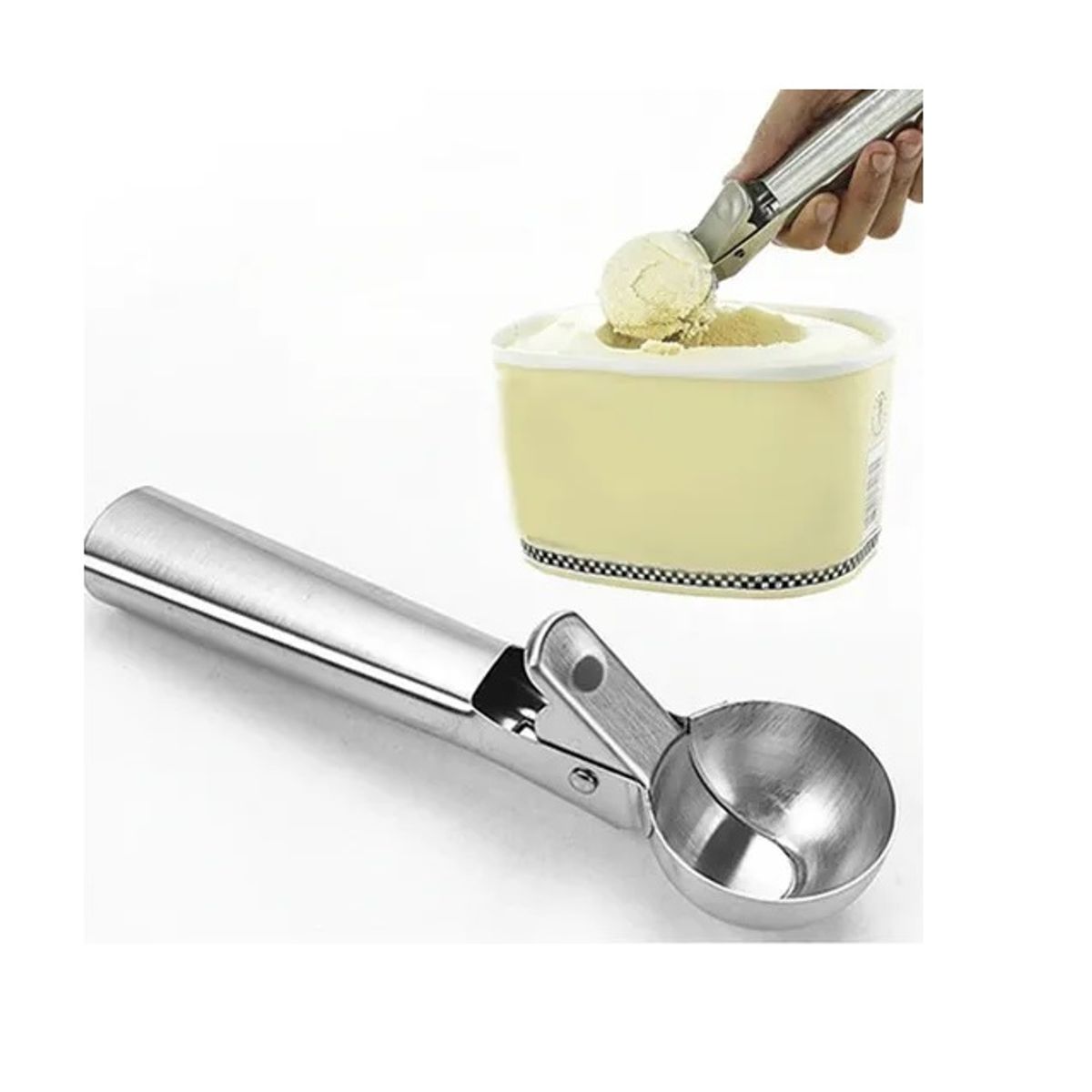 GENERICO - CUCHARA DE HELADO CON LIBERACIÓN DE GATILLO 5 CM